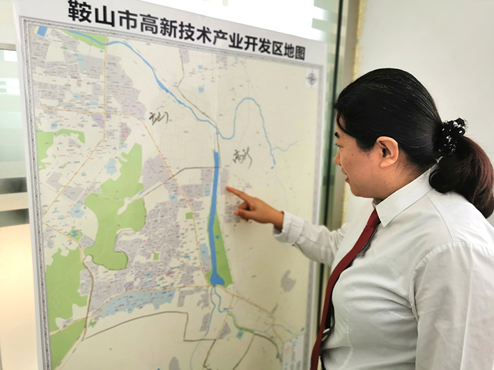 高新審判團(tuán)隊(duì)負(fù)責(zé)人付玉辦公室的“營商地圖”